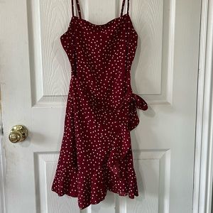 Princess Polly Caesura Mini Dress Wine